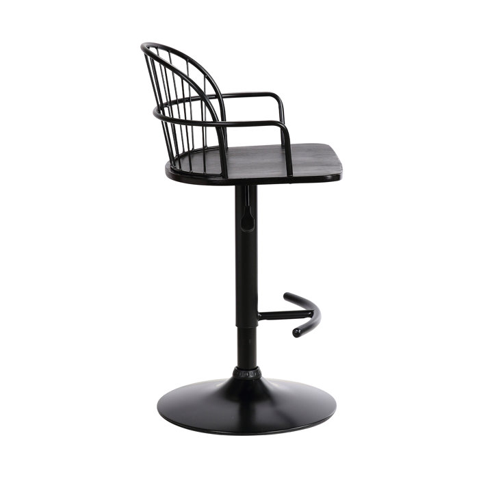 Williston Virgilina Swivel Adjustable Height Bar Stool & Reviews